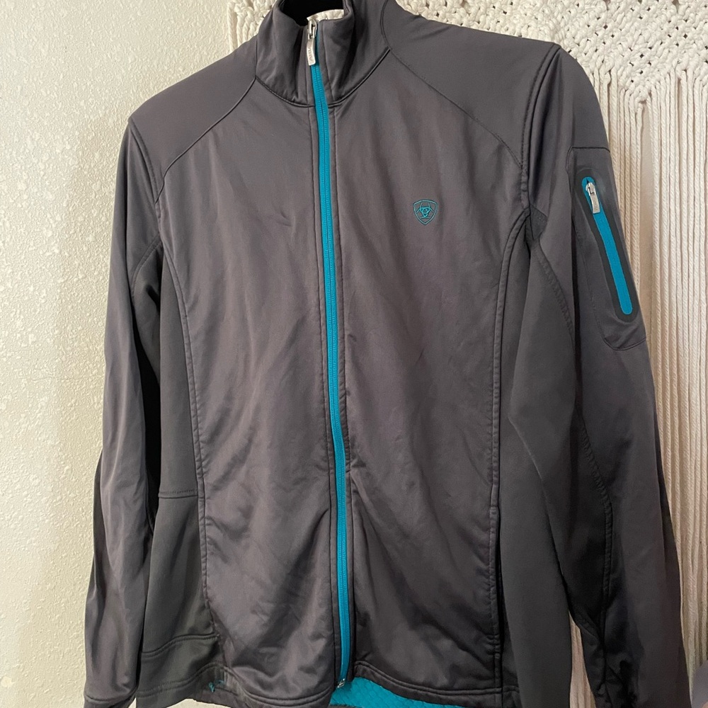 Ariat Gray And Blue Performance Jacket - image 1